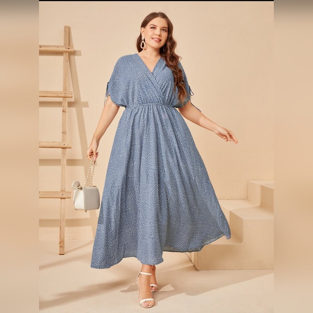 SHEIN Curve Short Sleeve Maxi Dress (1XL)
